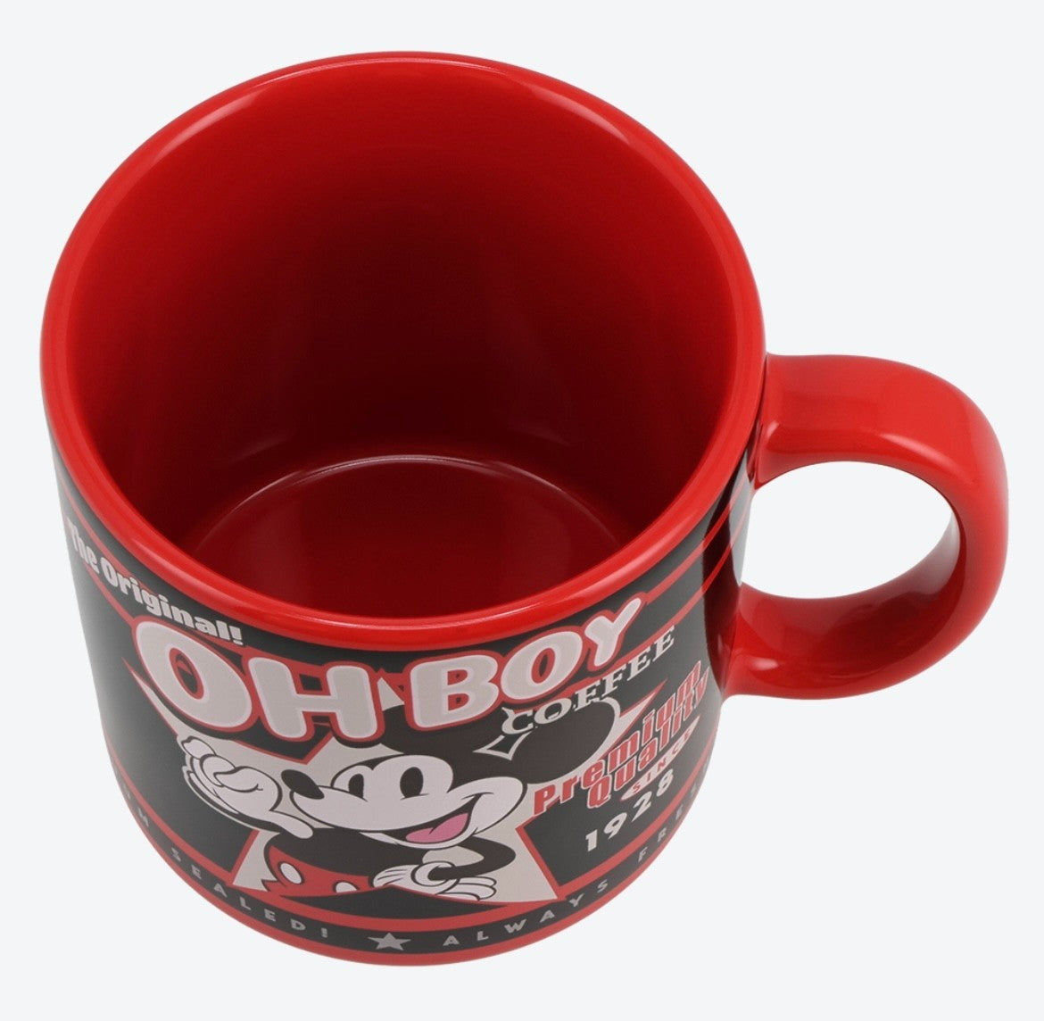 Japan Tokyo Disney Resort Mickey Mouse Cafe Time Mug Red Limited 2025