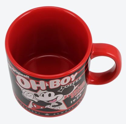 Japan Tokyo Disney Resort Mickey Mouse Cafe Time Mug Red Limited 2025