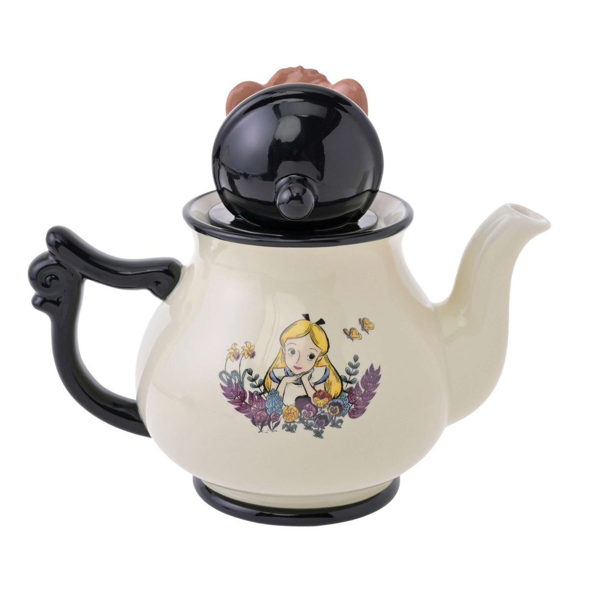 Japan Tokyo Disney Store Teapot ALICE IN WONDERLAND 75TH ANNIVERSARY
