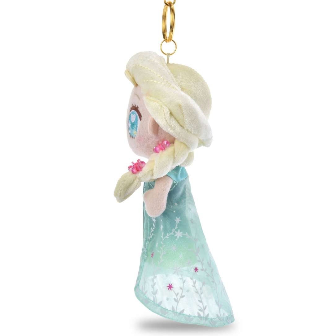 Japan Tokyo Disney Store Elsa Plush Toy Keychain TINY FROZEN FEVER