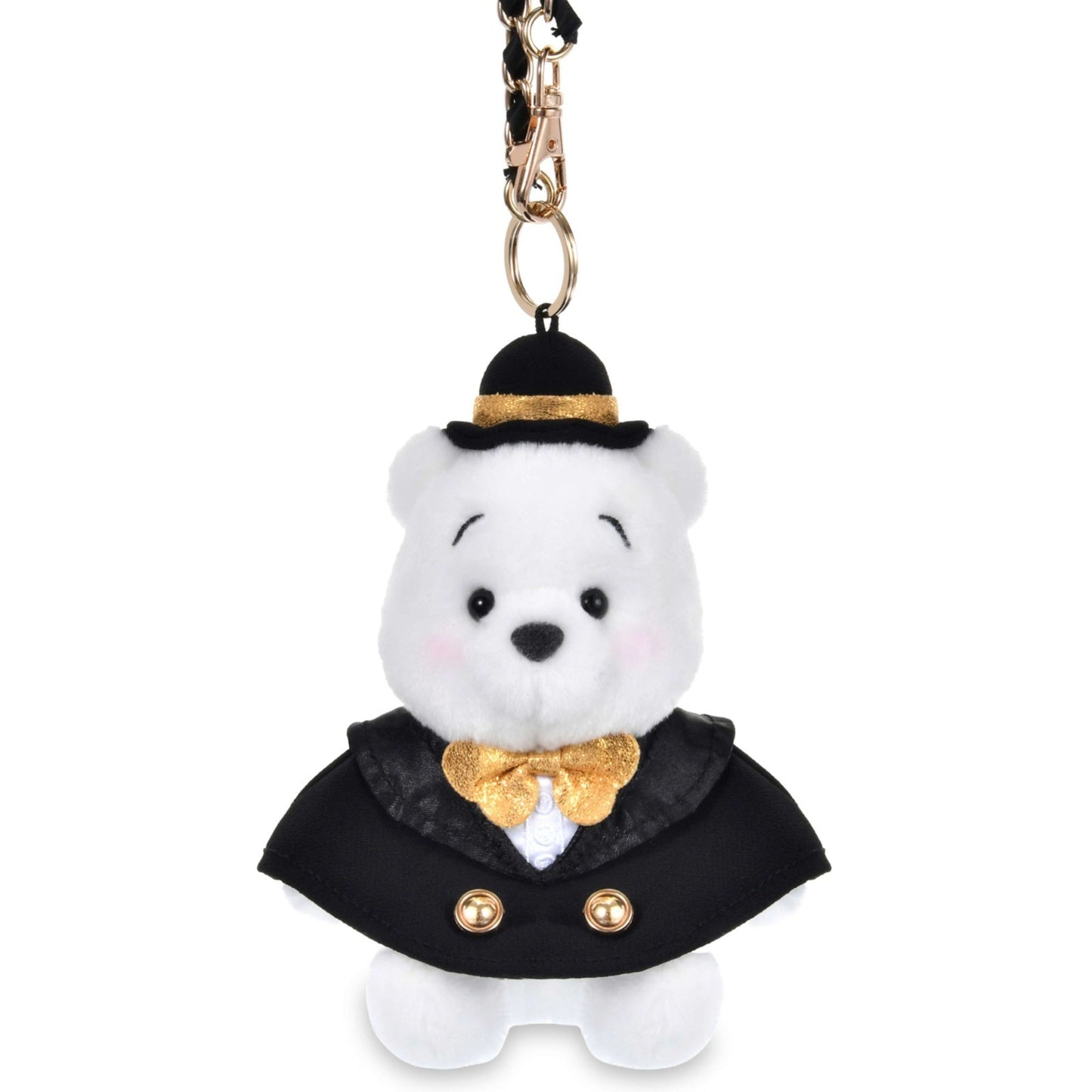Japan Tokyo Disney Store Winnie the Pooh Plush Toy Keychain KURONOHI BLACK STYLE