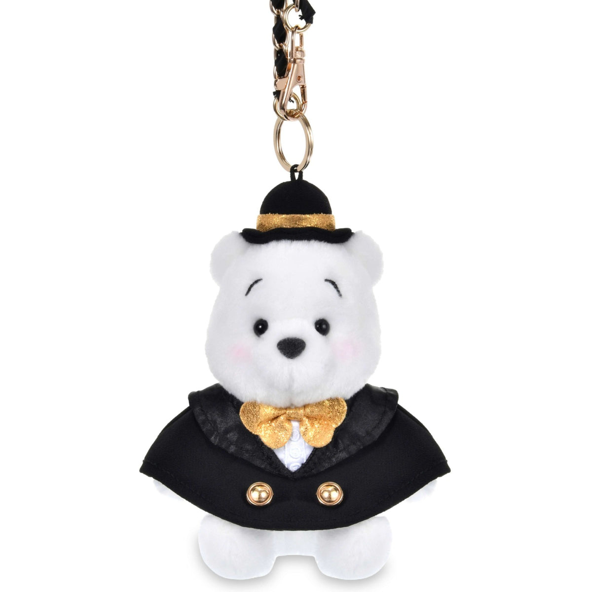 Japan Tokyo Disney Store Winnie the Pooh Plush Toy Keychain KURONOHI BLACK STYLE