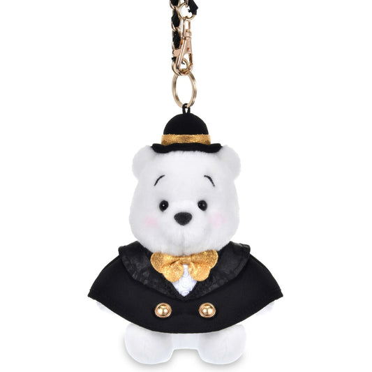 Japan Tokyo Disney Store Winnie the Pooh Plush Toy Keychain KURONOHI BLACK STYLE