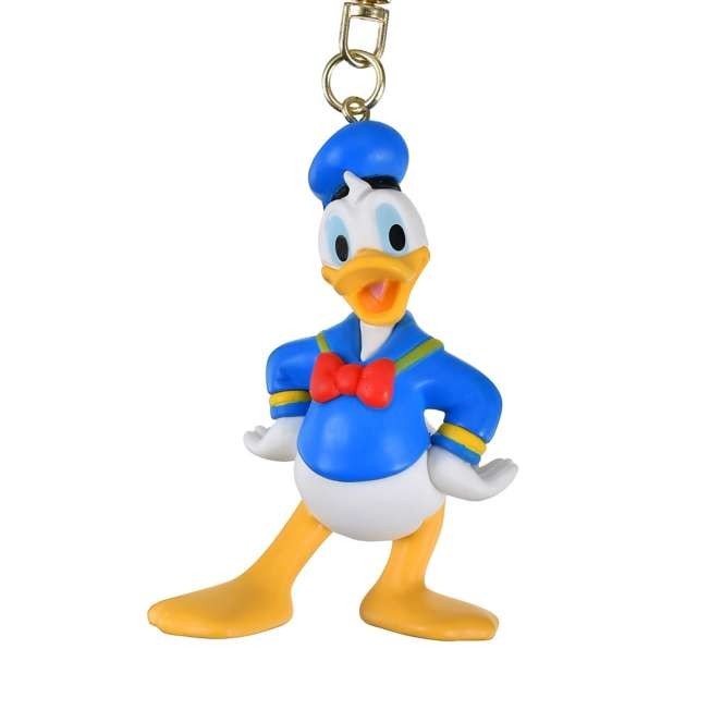 Japan Tokyo Disney Store Donald Duck Keychain Basic 3D Key Chain Fes