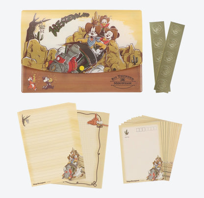 Japan Tokyo Disney Resort Big Thunder Mountain Mickey Letter set case