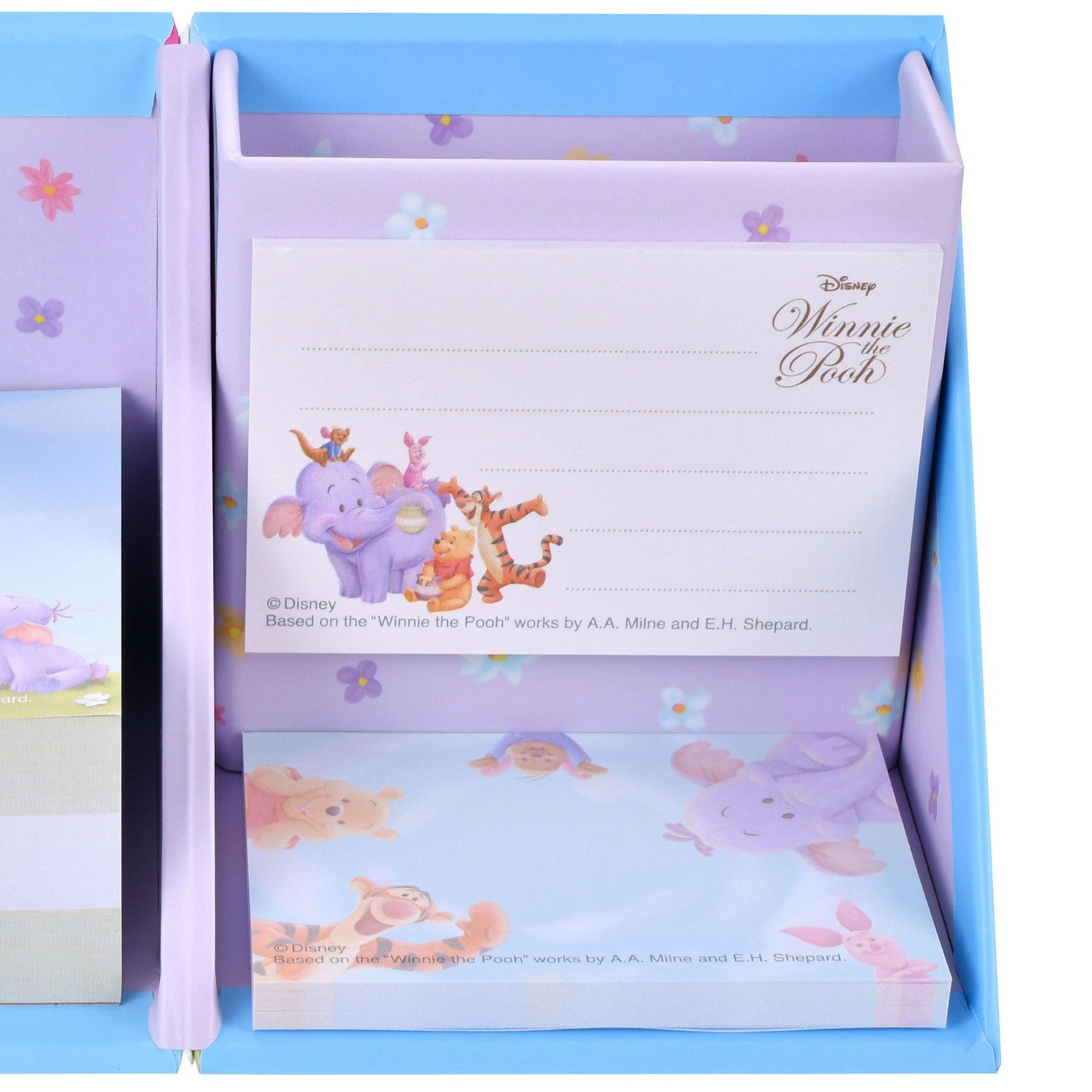 Japan Tokyo Disney Store Pooh Sticky Notes & Memo Pad with Pen Stand Roo & Lumpy