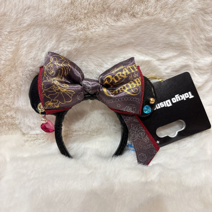 Japan Tokyo Disney Resort Pirates of the Caribbean Minnie Ears Keychain 2025