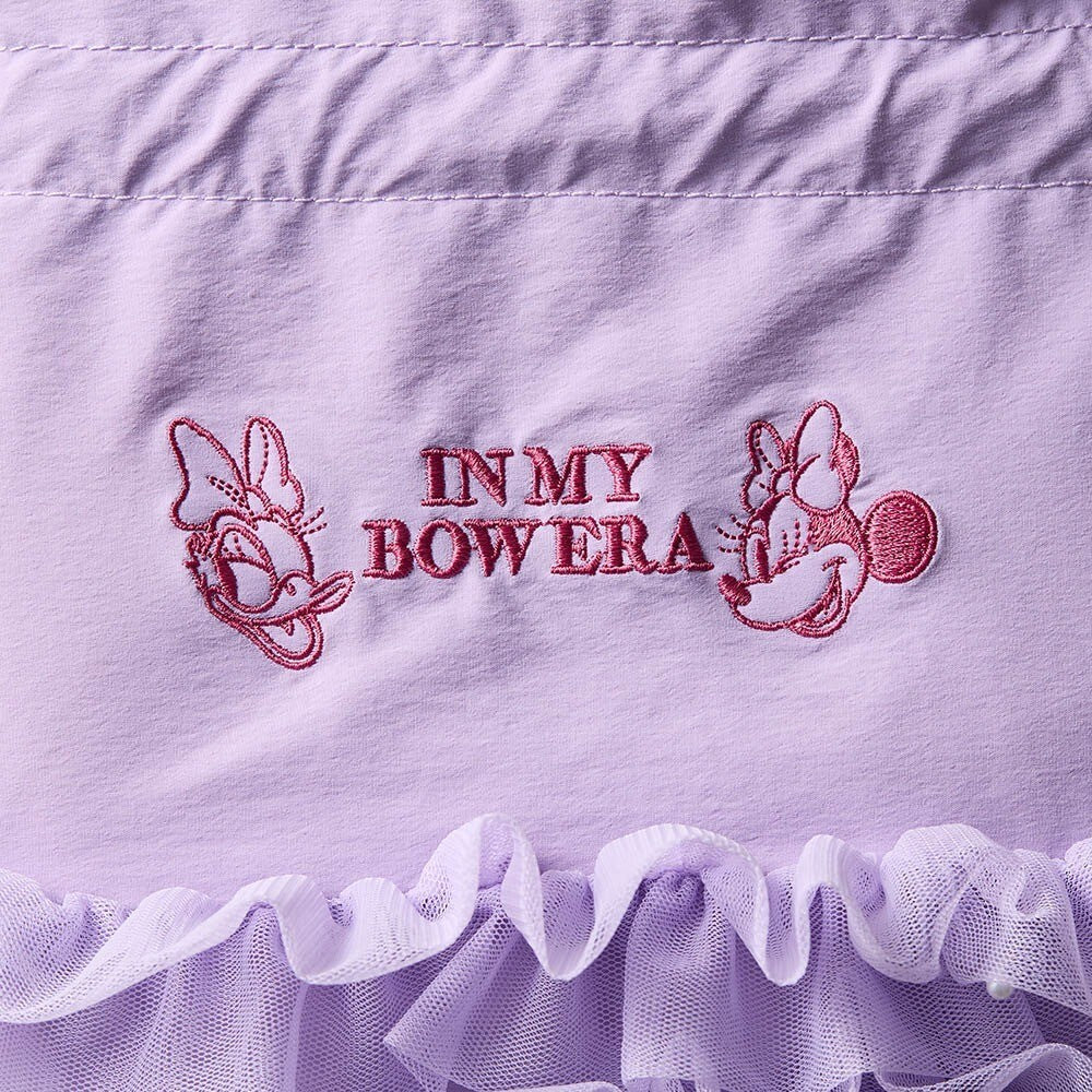 Japan Disney Fantasy Shop Bellemaison Minnie Daisy Tulle Drawstring Pouch Purple