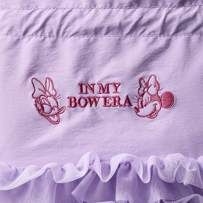 Japan Disney Fantasy Shop Bellemaison Minnie Daisy Tulle Drawstring Pouch Purple