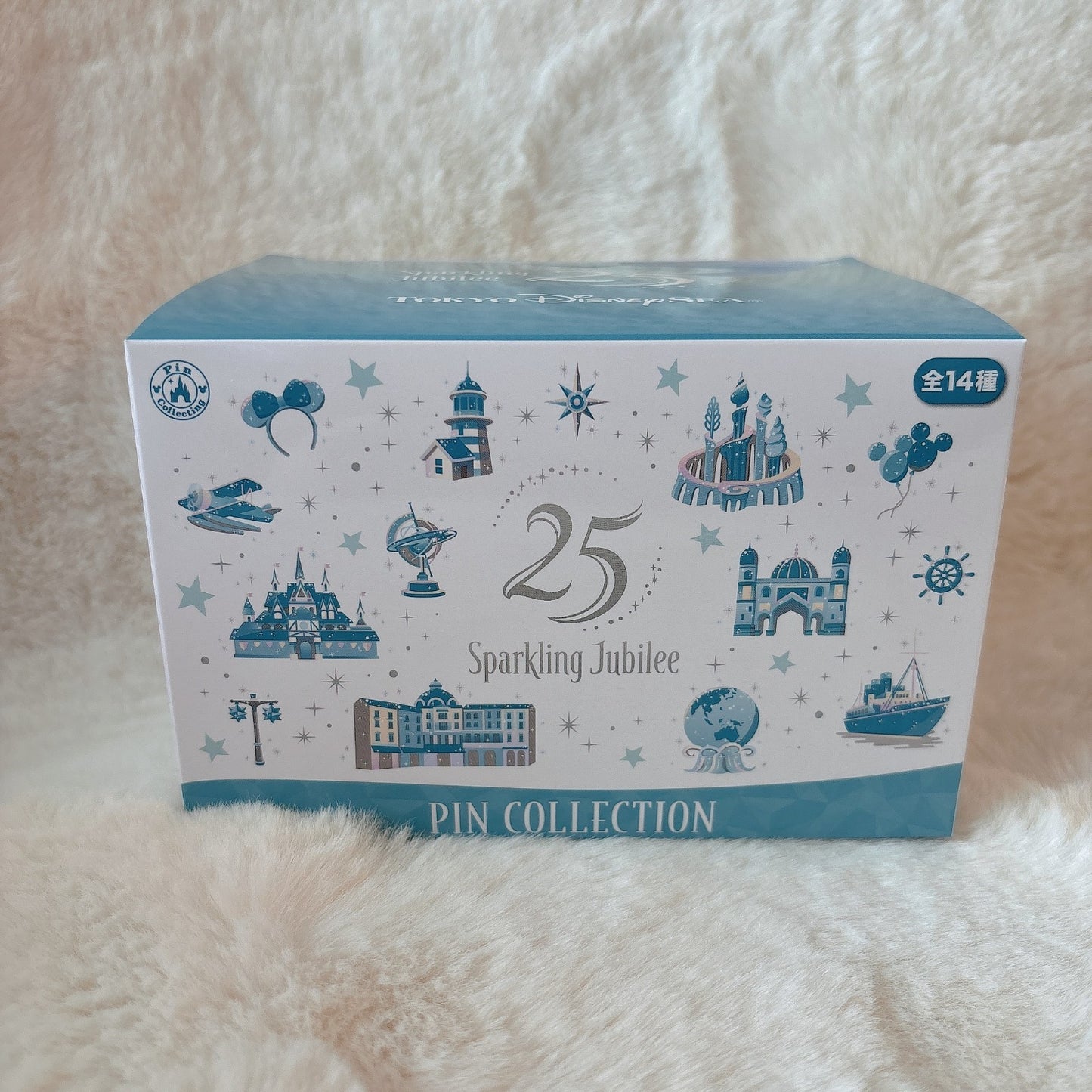 Japan Tokyo Disney Resort Sea 25th Sparkling Jubilee Pin Badge Set