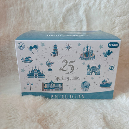 Japan Tokyo Disney Resort Sea 25th Sparkling Jubilee Pin Badge Set