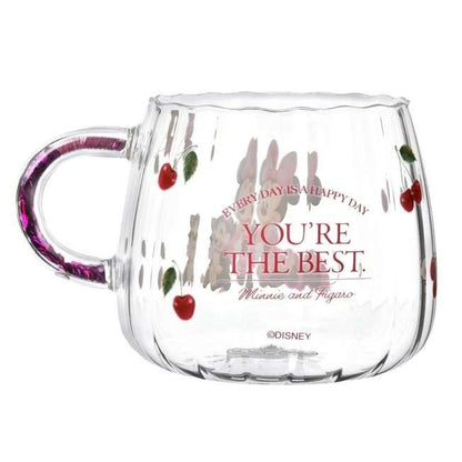 Japan Tokyo Disney Store Minnie Figaro Mug Heat-Resistant Watercolor Drinkware