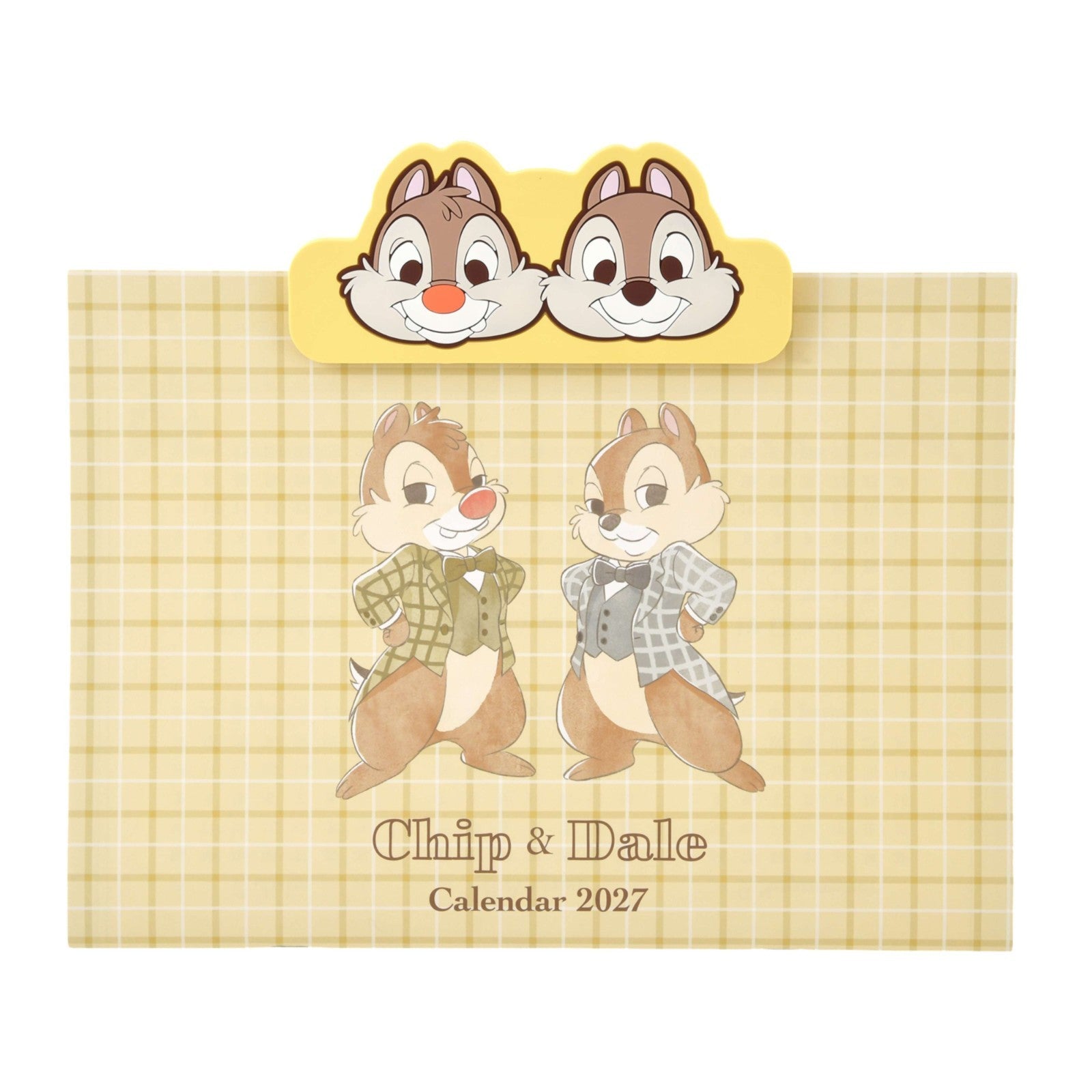 Japan Tokyo Disney Store Chip and Dale Wall CALENDAR & ORGANIZER 2027 with Clip