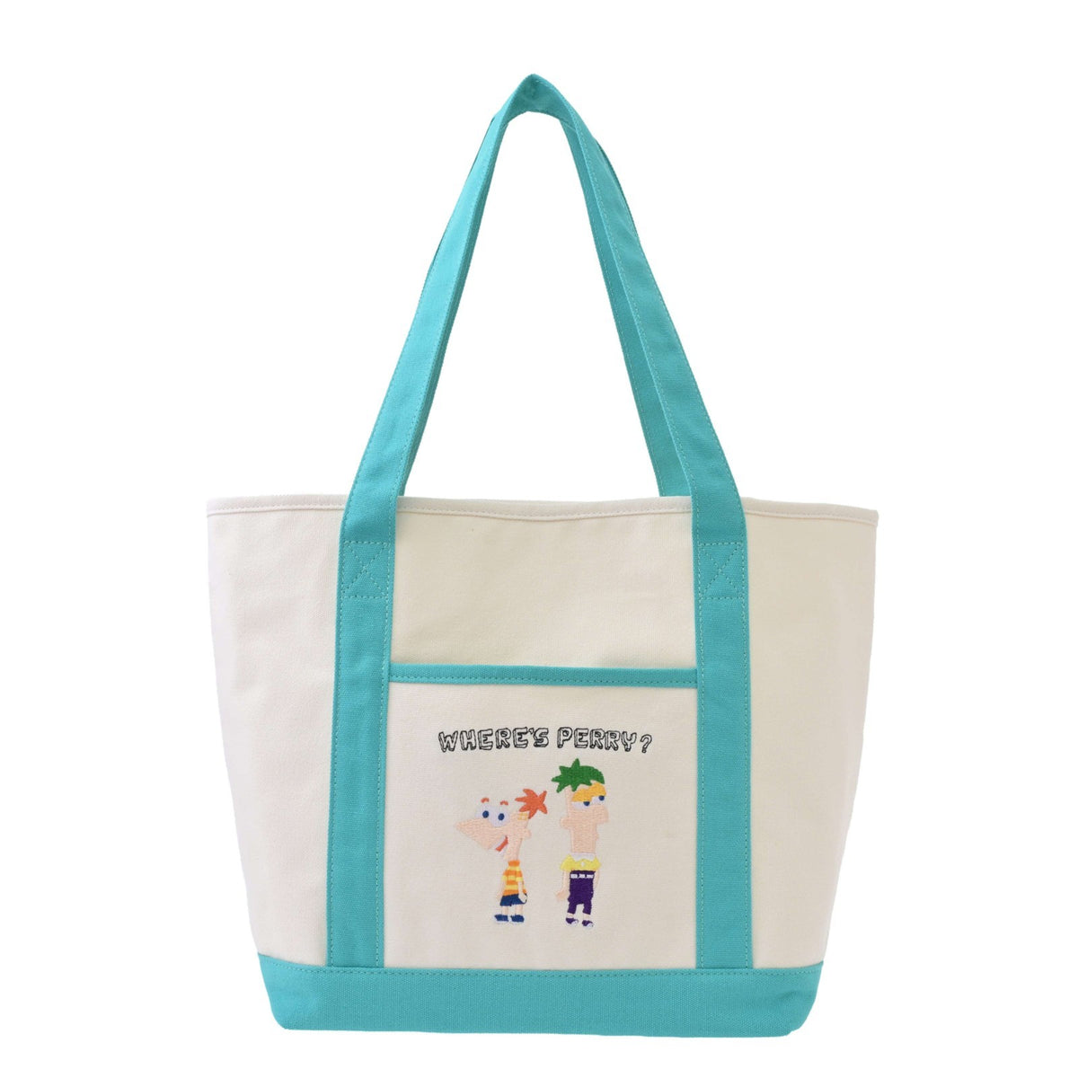 Japan Tokyo Disney Store Phineas & Ferb Agent P Embroidered Tote Bag