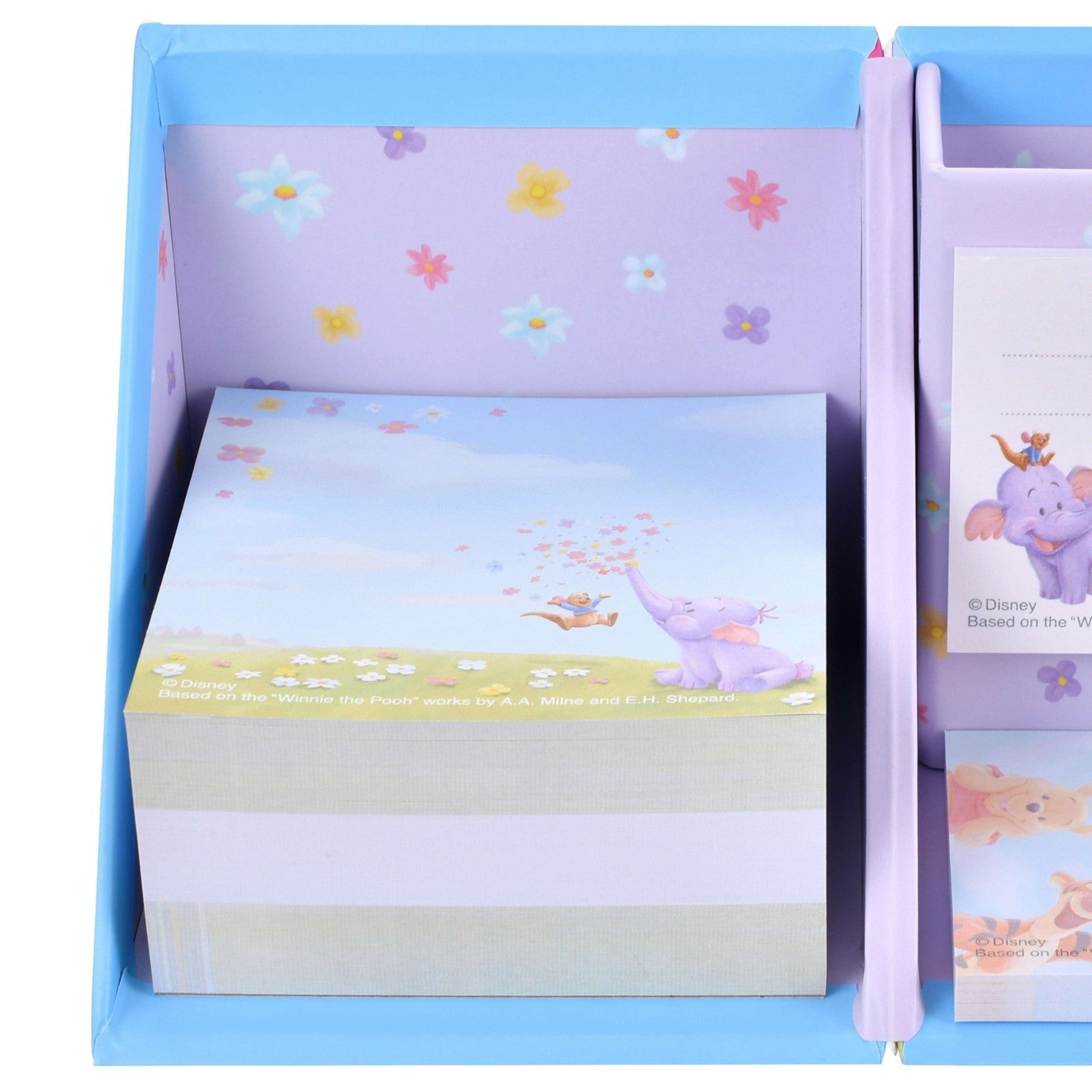 Japan Tokyo Disney Store Pooh Sticky Notes & Memo Pad with Pen Stand Roo & Lumpy