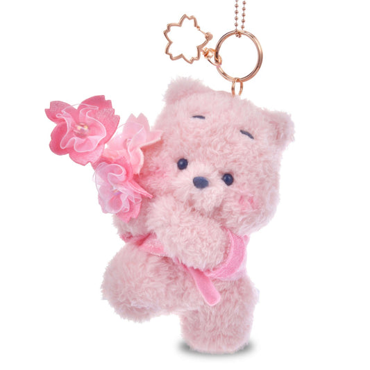 '+Japan Tokyo Disney Store Pooh Plush Toy Keychain Sakura Collection 2026