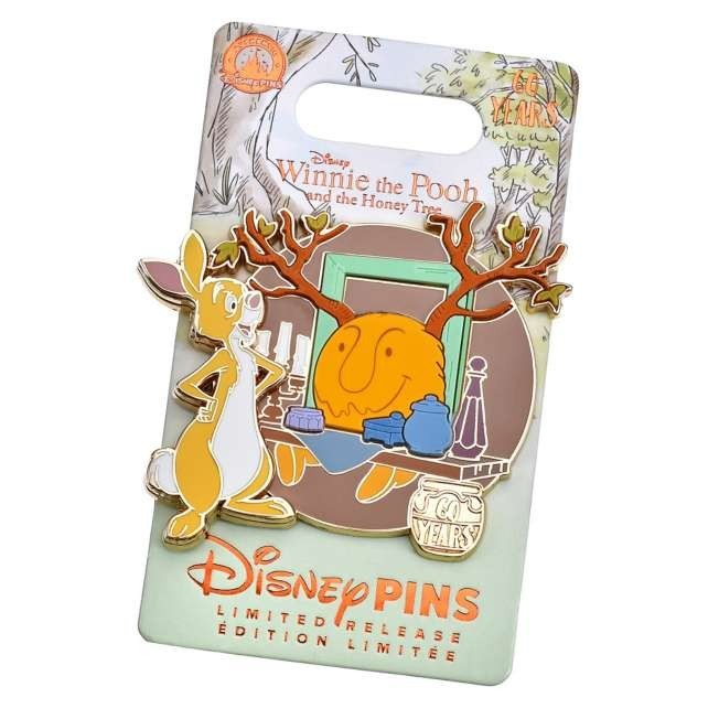 '+Japan Tokyo Disney Store Winnie the Pooh & Rabbit 60th Anniversary Pin Badge
