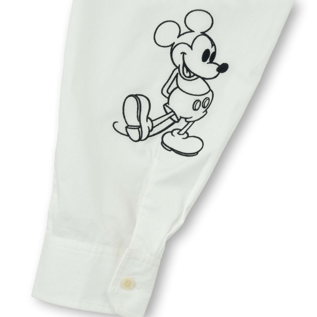 Japan Tokyo Disney Store Mickey Long Sleeve Shirt Standing White MAGICAL LABEL