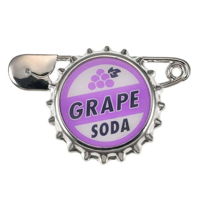 Japan Tokyo Disney Store Up Grape Soda Badge Brooch Costume Accessories