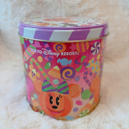 Japan Tokyo Disney Resort Baked White Chocolate Tin Can Halloween Mickey Minnie