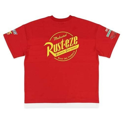 Japan Tokyo Disney Resort Cars T-shirt Red oversize