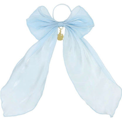 Japan Tokyo Disney Resort Big hair elastic ribbon Blue Cinderella