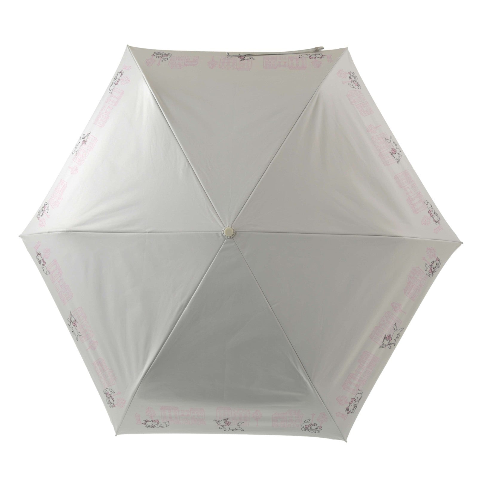 Japan Tokyo Disney Store Marie Folding Umbrella Sunny Rainy Carabiner SHINY DAY