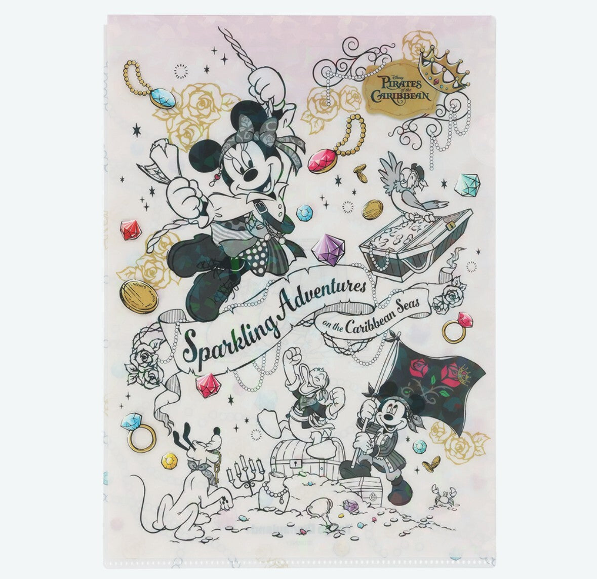 Japan Tokyo Disney Resort Pirates of the Caribbean Clear Holder A4