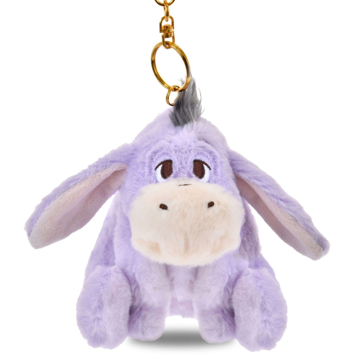 Japan Tokyo Disney Store Eeyore Reversible Plush Keychain WHITE POOH Christmas