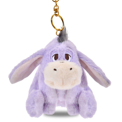 Japan Tokyo Disney Store Eeyore Reversible Plush Keychain WHITE POOH Christmas