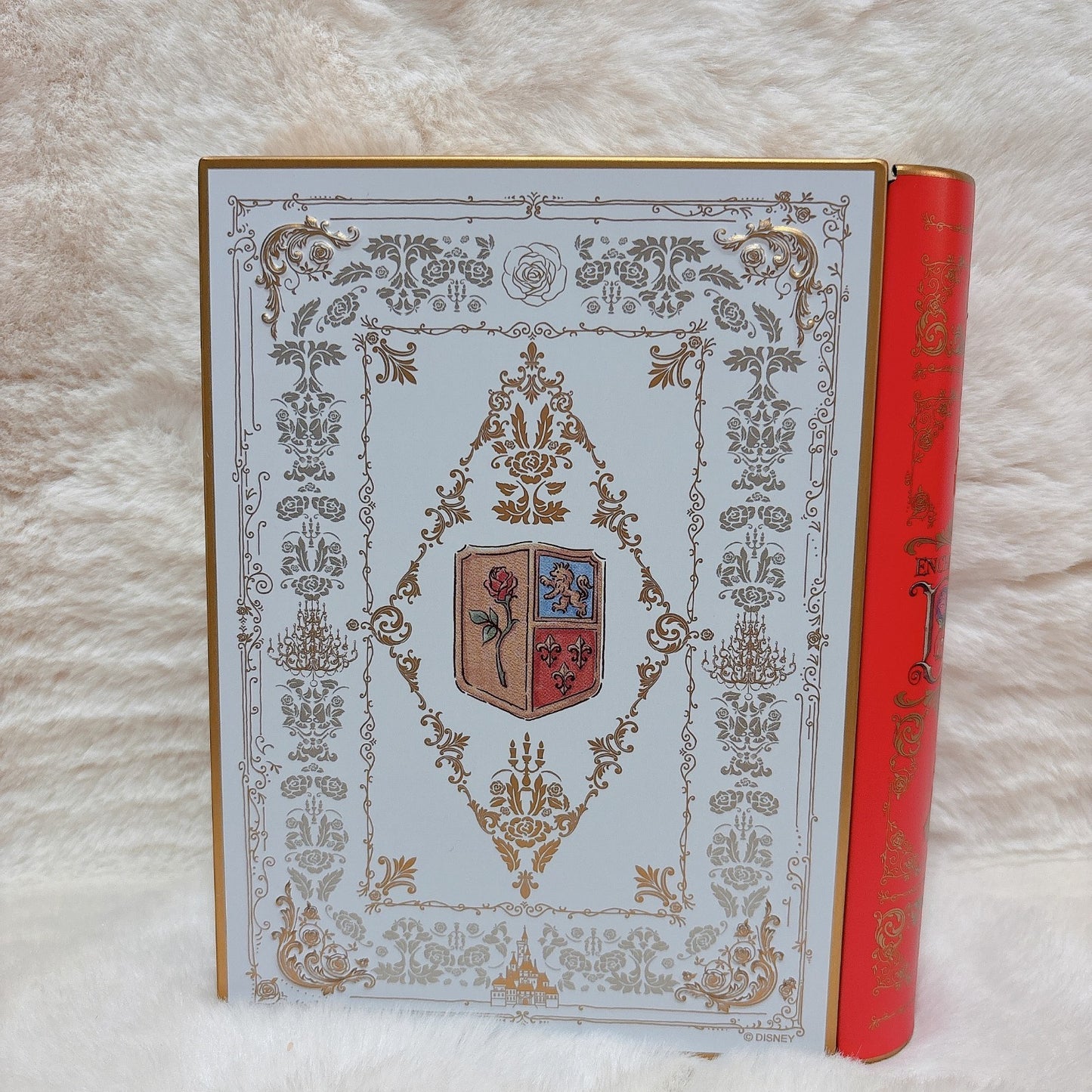 Japan Tokyo Disney Resort Beauty and the Beast Candy Can Book Rose