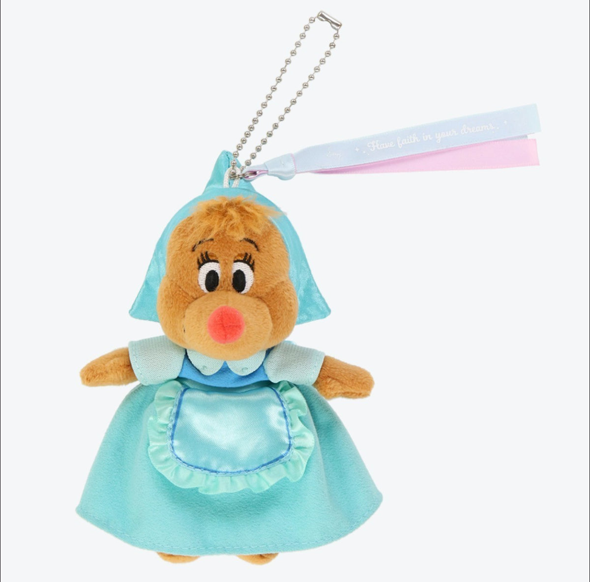 Japan Tokyo Disney Resort Cinderella Susie & Perla Plush Keychain