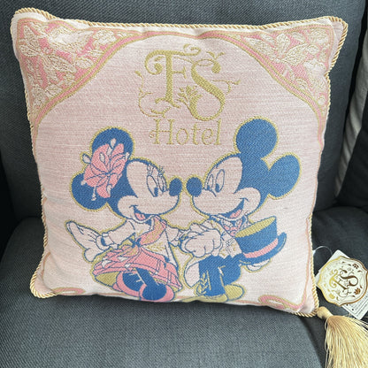 Japan Tokyo Disney Resort Cushion Mickey Minnie Fantasy Springs Hotel