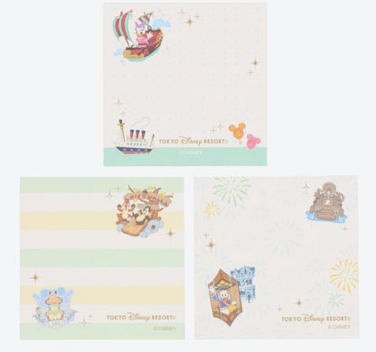 Japan Tokyo Disney Resort Park Motif Mickey Mini notepad small world set of 9