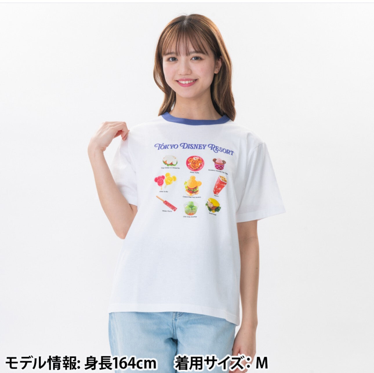 Japan Tokyo Disney Resort  T-Shirt Park Food Waffle Ice Cream Popcorn