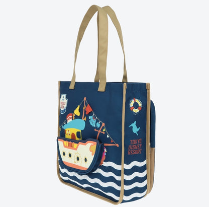 Japan Tokyo Disney Resort Donald birthday Boat Tote Bag with Pockets 2026