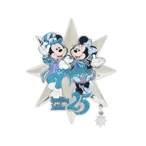 Japan Tokyo Disney Resort Sea 25th Sparkling Jubilee Pin Badge