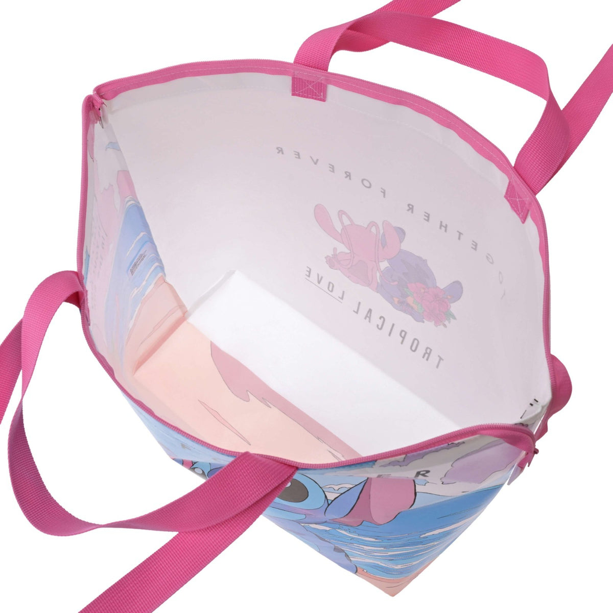 Japan Tokyo Disney Store Stitch & Angel Shopping Eco-Bag Size L