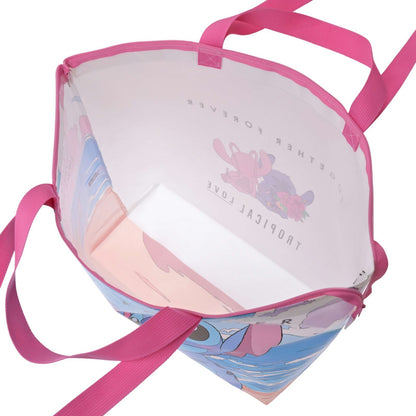 Japan Tokyo Disney Store Stitch & Angel Shopping Eco-Bag Size L