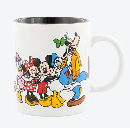 Japan Tokyo Disney Resort Mug Mickey Mouse and Friends White Cafe Time 2025