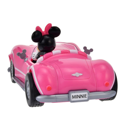 Japan Tokyo Disney Store Minnie Remote Control Toy Car Light Up & Sound Roadster