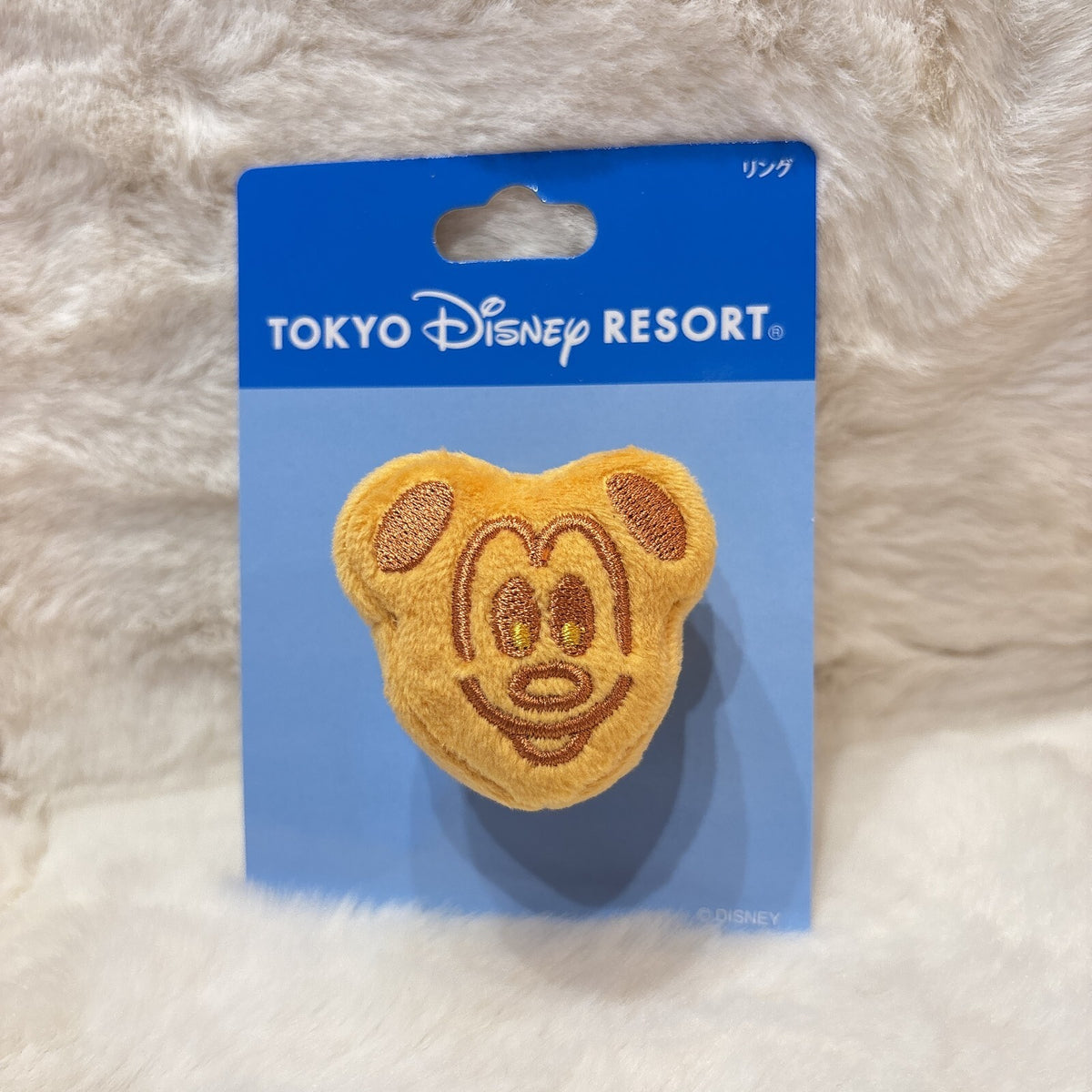 Japan Tokyo Disney Resort Ring Plush Mickey Waffle Accessory 2024 New!!