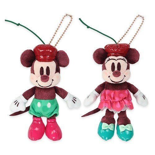 Japan Tokyo Disney Resort Plush Charm Set With the Cherry on Top Minnie Mickey