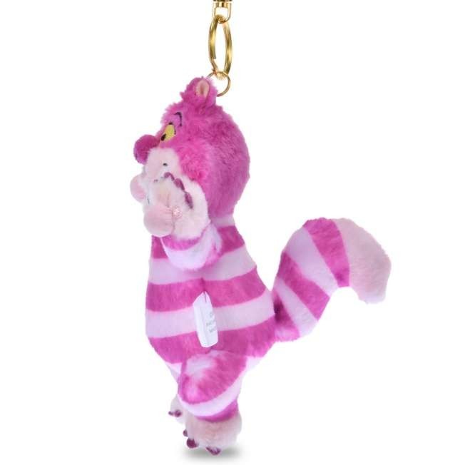 Japan Tokyo Disney Store Cheshire Cat Plush Toy Keychain Animal Touch Alice