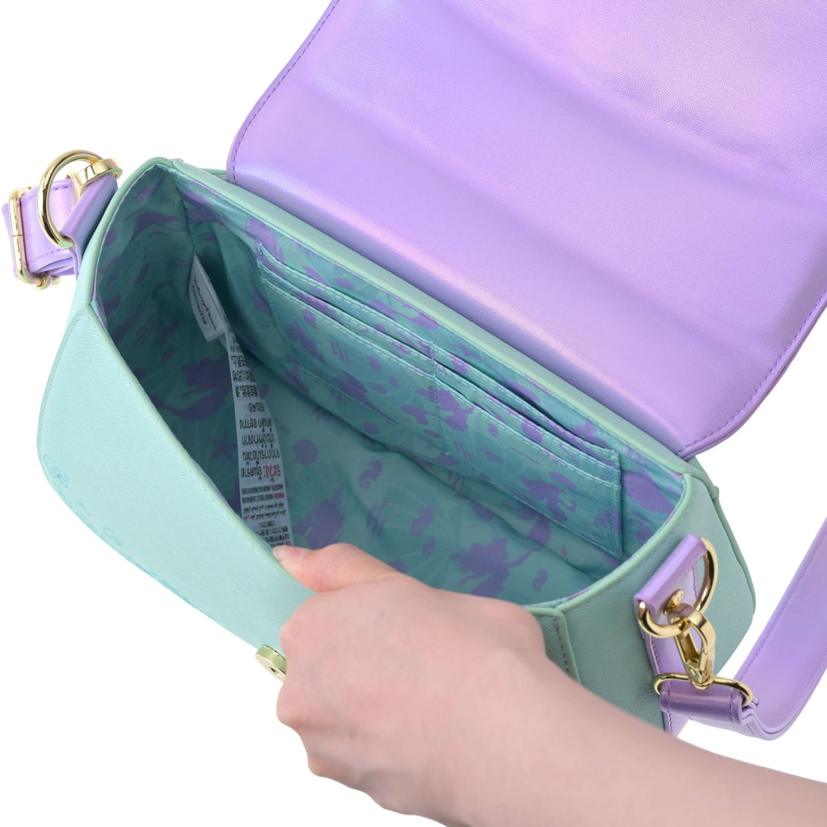 Japan Tokyo Disney Store Loungefly Flounder & Sebastian 2-Way Shoulder Bag Ariel