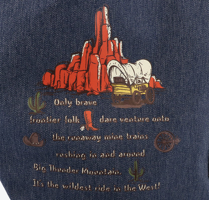 Japan Tokyo Disney Resort Big Thunder Mountain Mickey Donald Goofy Tote Bag