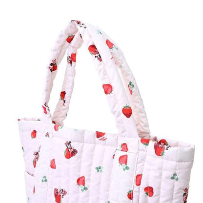 Japan Tokyo Disney Store Minnie Mouse Mother's Tote Bag Strawberry Hug