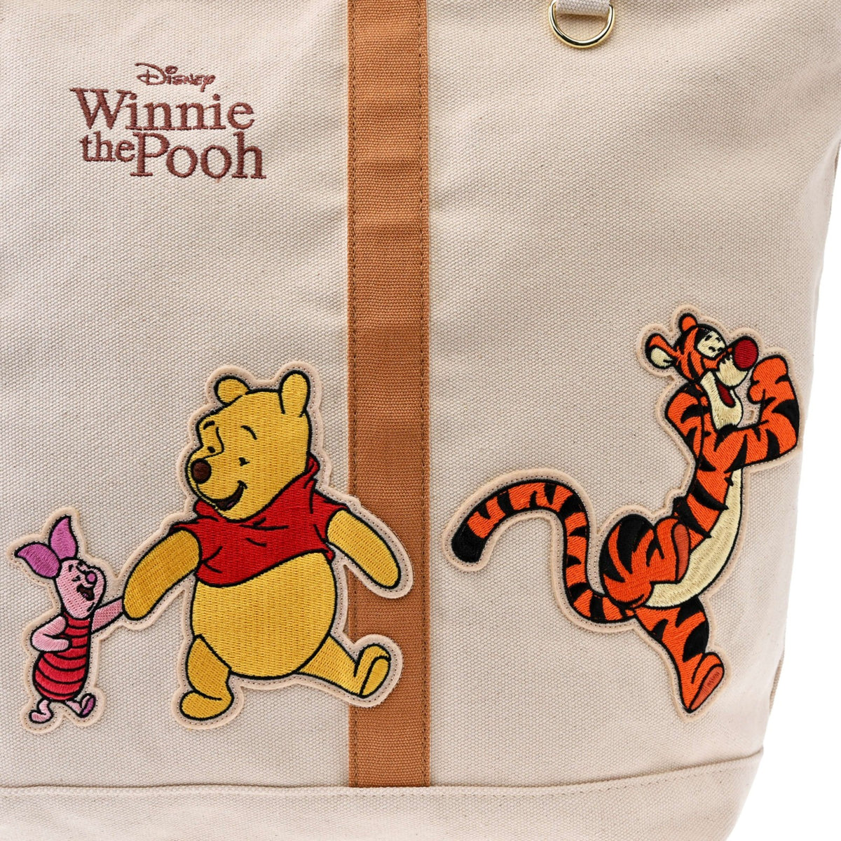 Japan Tokyo Disney Store Pooh Friends Tote Bag Walk Appliqué Collection