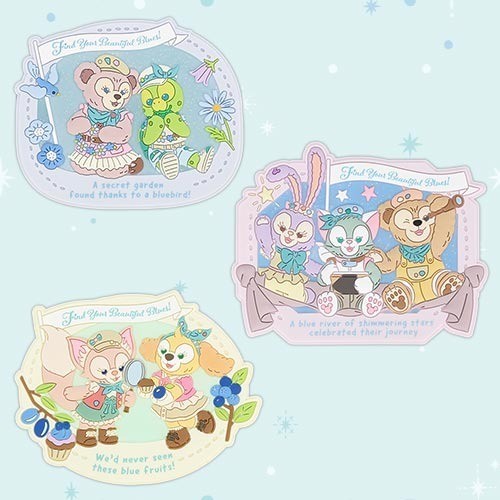 Japan Tokyo Disney Resort Find Your Beautiful Blue Decoration Magnet Set Duffy