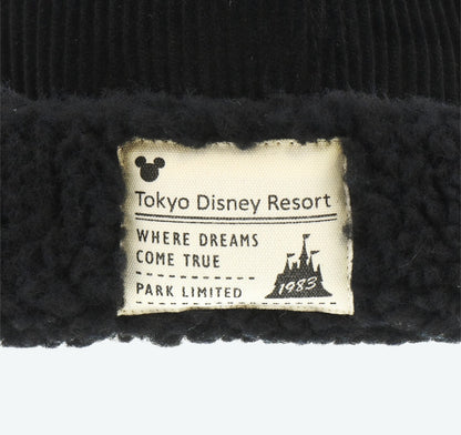 Japan Tokyo Disney Resort Ears Mickey limited Fluffy Winter Cap Hat Black 2025